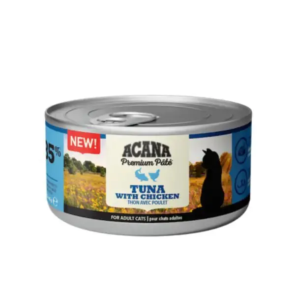 Acana Premium Patè Cat Adult Recipe Grain Free 85 g Tonno e pollo - confezione da 12 pezzi - Cibo umido per gatti - immagine 1