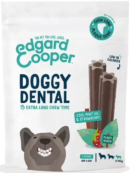 Edgard & Cooper Doggy Dental menta e fragola Grain Free 120 gr Fragola e menta - immagine 1