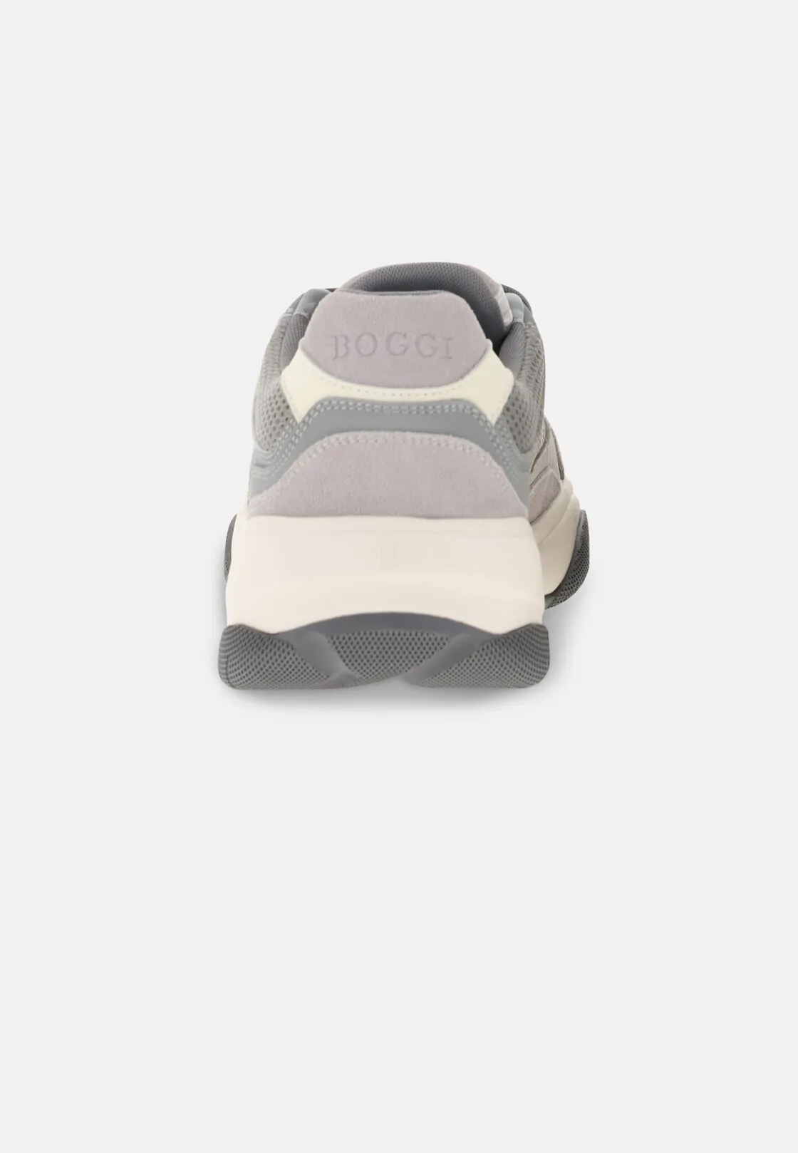 Boggi, Sneakers Storm In Pelle E Tessuto Tecnico, Uomo, Grigio, Taglia: 42-8 - immagine 5