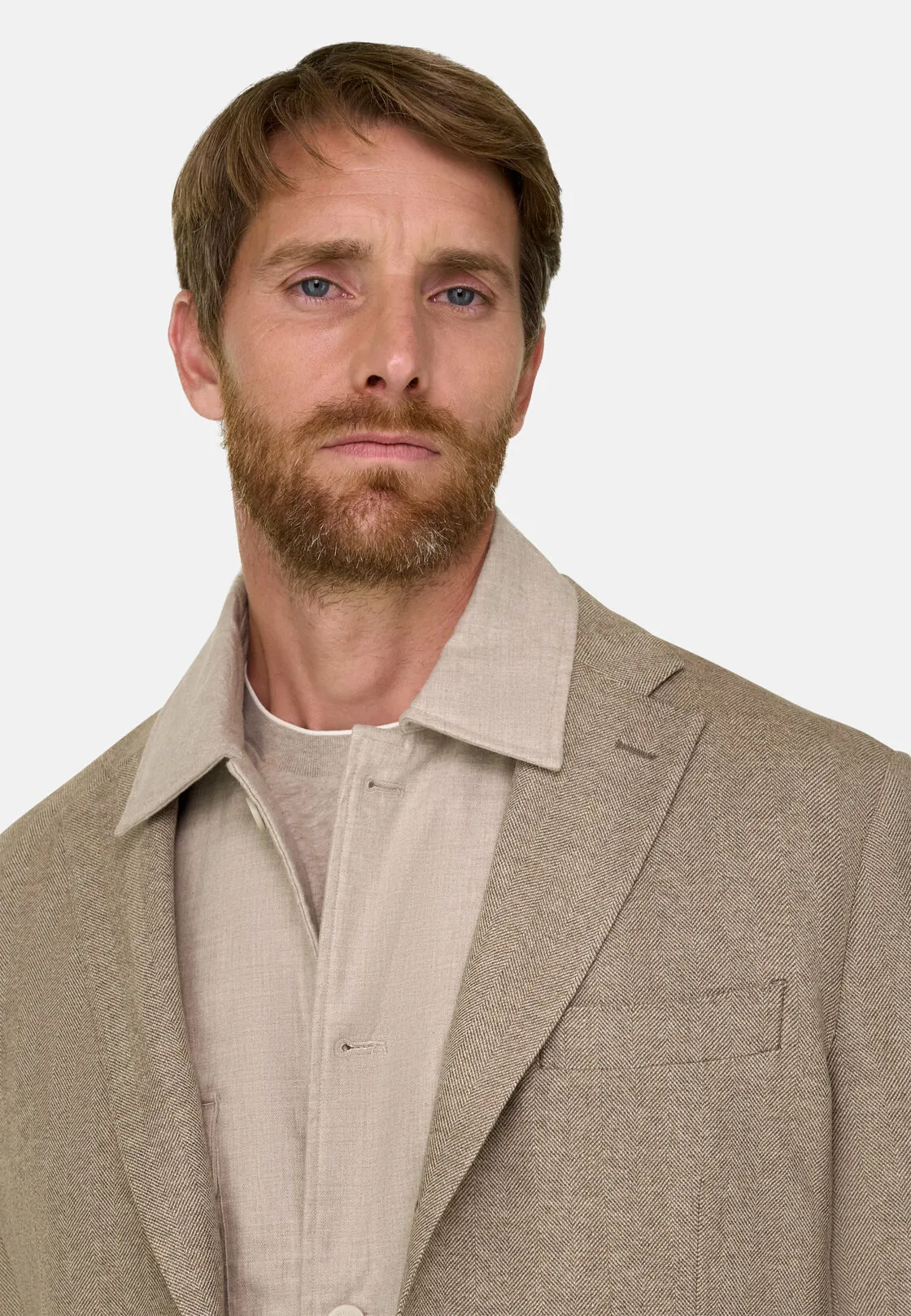 Boggi, Giacca Resca In Lana Cashmere, Uomo, Taupe, Taglia: 48 - immagine 3