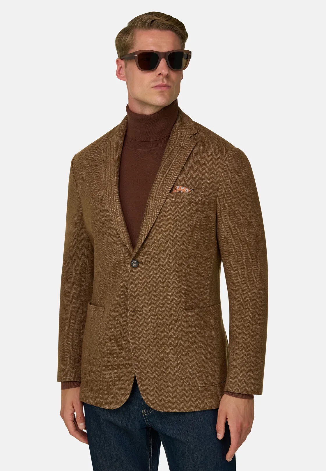 Boggi, Giacca Resca In Misto Cotone B Jersey, Uomo, Rouge, Taglia: 44 - immagine 1