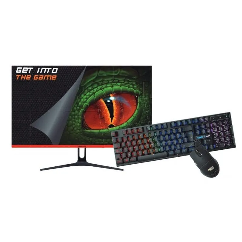 Keep Out XGM22Kit 21,5" LED FullHD 75Hz + tastiera e mouse da gioco RGB - immagine 1