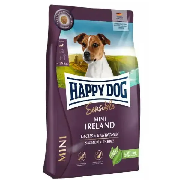 Happy Dog Sensible Mini Ireland Salmone e coniglio 800 gr (scadenza: 19/03/2026) - Croccantini per cani - immagine 1