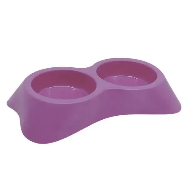 Ciotola Aurora Doppia PetUp Lilla Diametro 10 cm x 2 - immagine 1