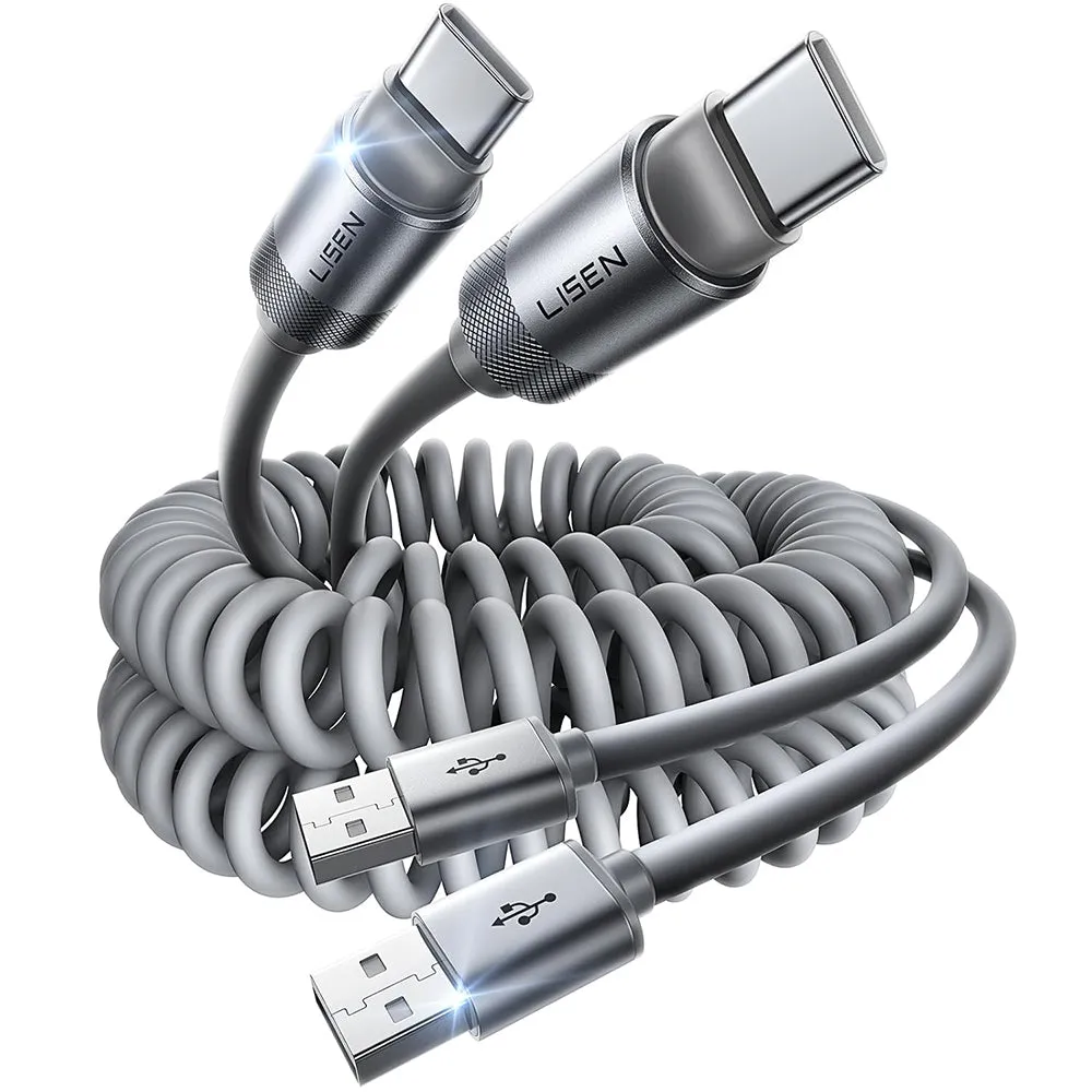 Cavo Dati e Ricarica USB-A - USB-C Lisen L114, 15W, 1m, Grigio YL0125030001 - immagine 1