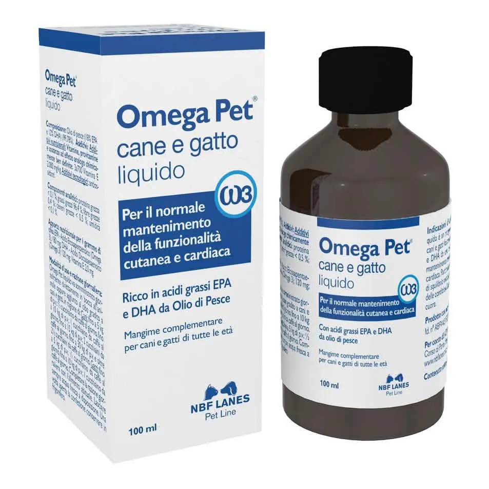 Omega pet olio flacone 100 ml - immagine 1