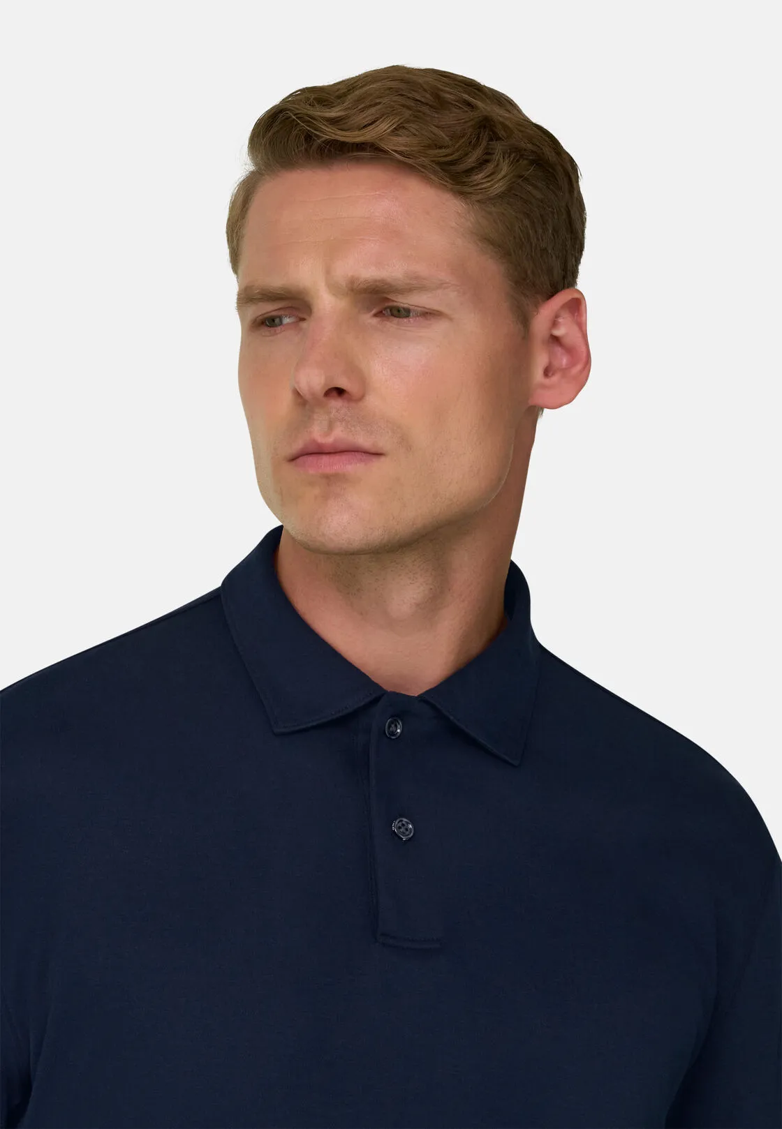 Boggi, Polo In Jersey Misto Cotone S. Cafè®, Uomo, Navy, Taglia: S - immagine 3
