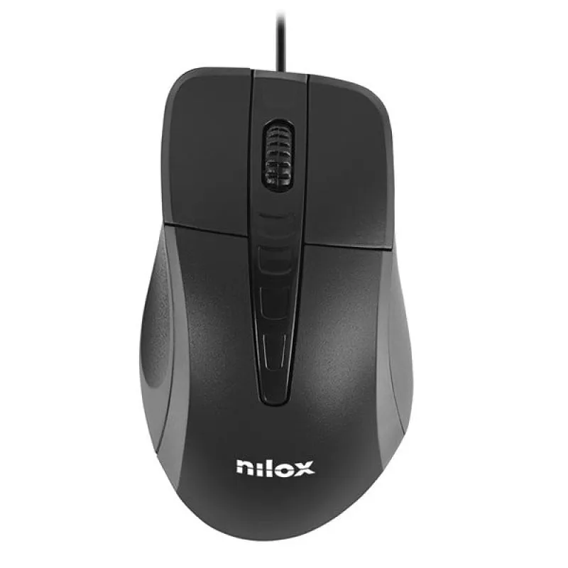 Mouse ottico Nilox 1000 DPI Nero - immagine 1