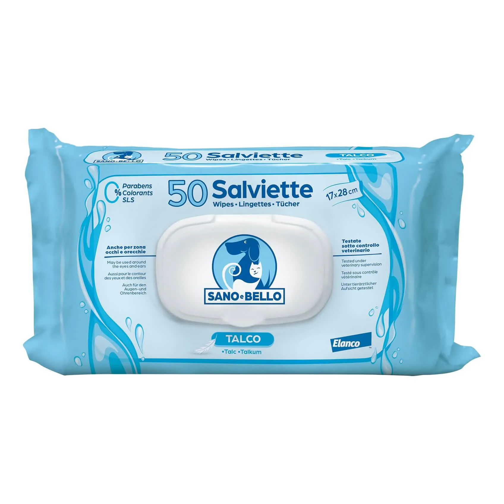 Salviette Detergenti Talco Sano e Bello - 50 Maxi Salviette - immagine 1
