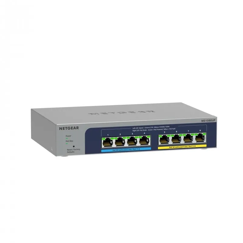Netgear MS108EUP-100EUS Switch 8 porte Multigigabit - immagine 1