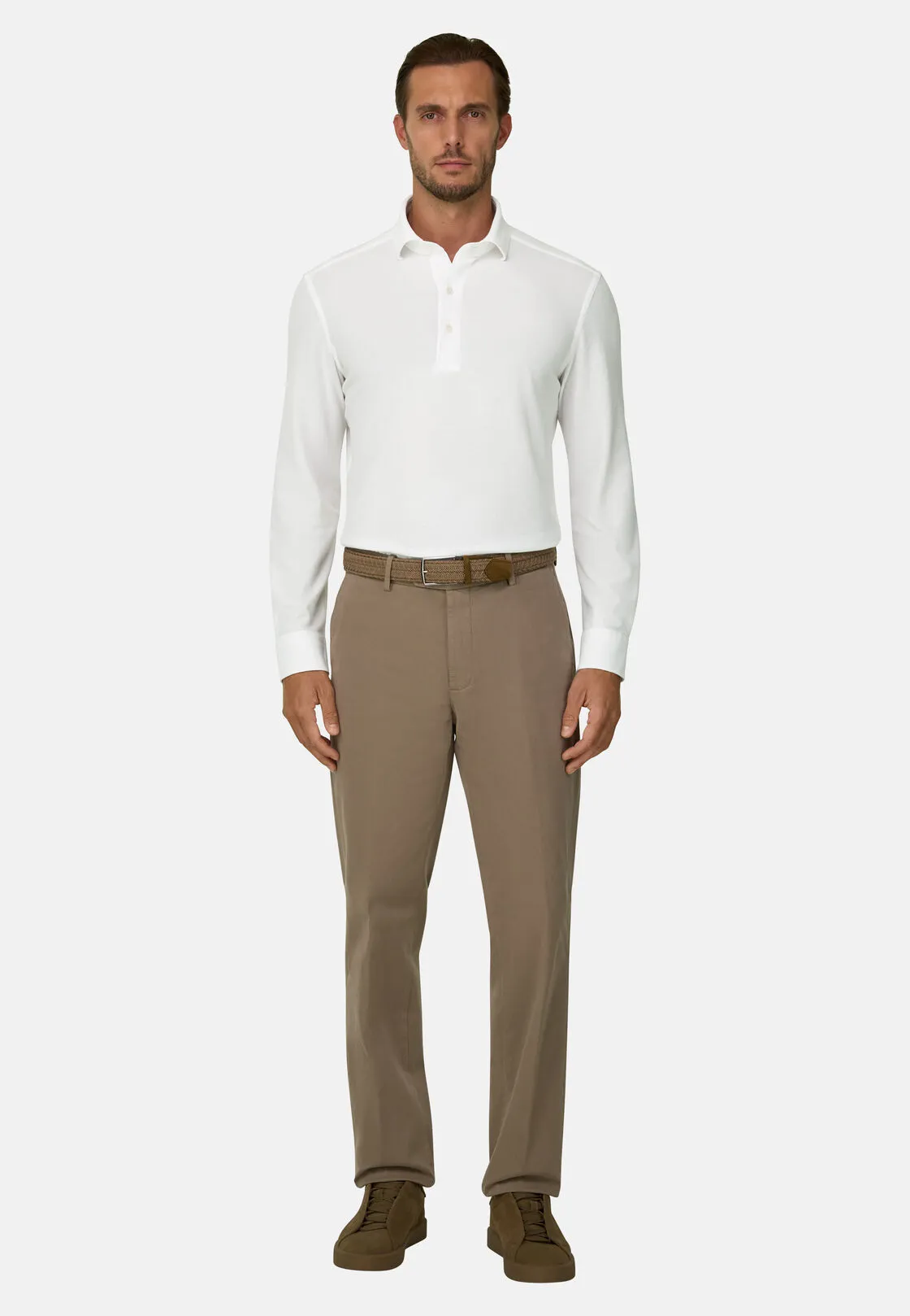 Boggi, Sakura | Polo In Jersey Giapponese, Uomo, Bianco, Taglia: L - immagine 2