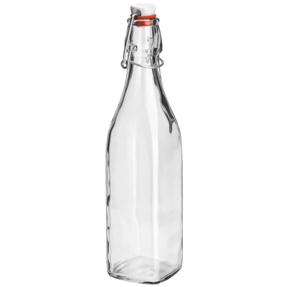 12x Bormioli Rocco Bottiglia a chiusura ermetica Swing; 550 ml, 6x6x26.5 cm (LxLxH); trasparente; quadrata; 12 pz. / Pacco - immagine 1