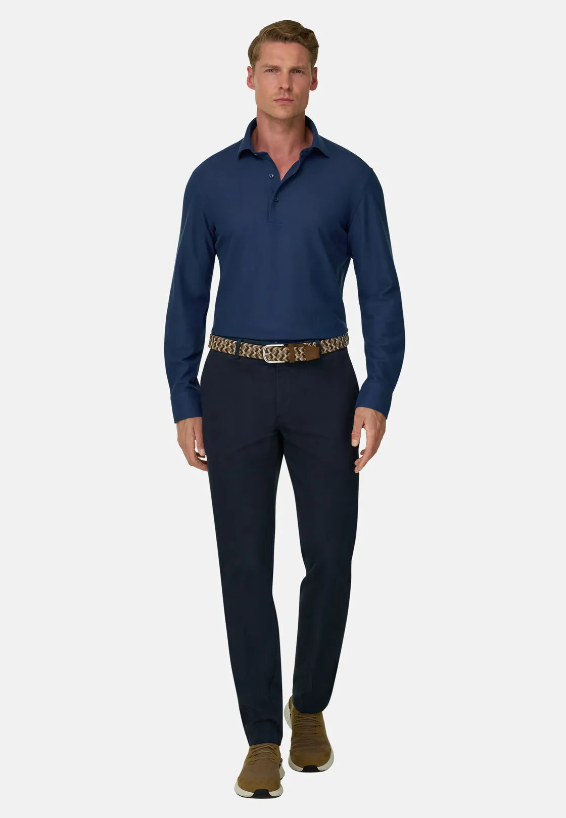 Boggi, Sakura | Polo In Jersey Giapponese, Uomo, Navy, Taglia: M - immagine 2