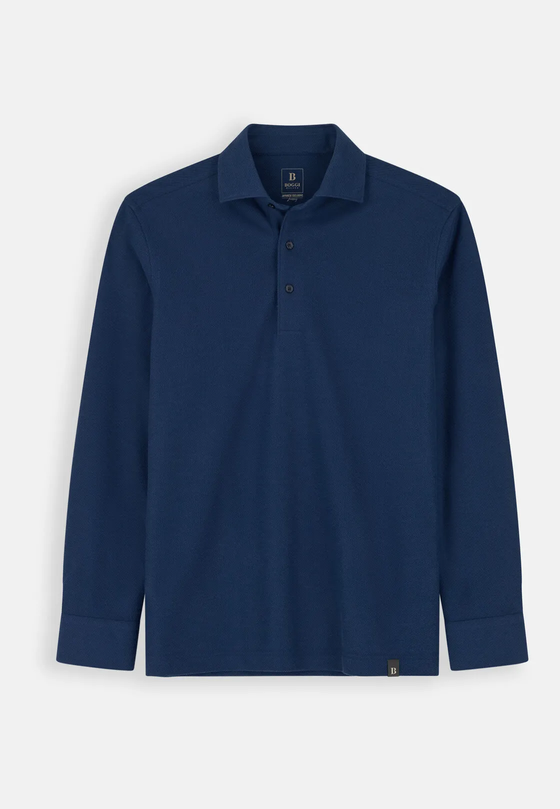 Boggi, Sakura | Polo In Jersey Giapponese, Uomo, Navy, Taglia: M - immagine 5