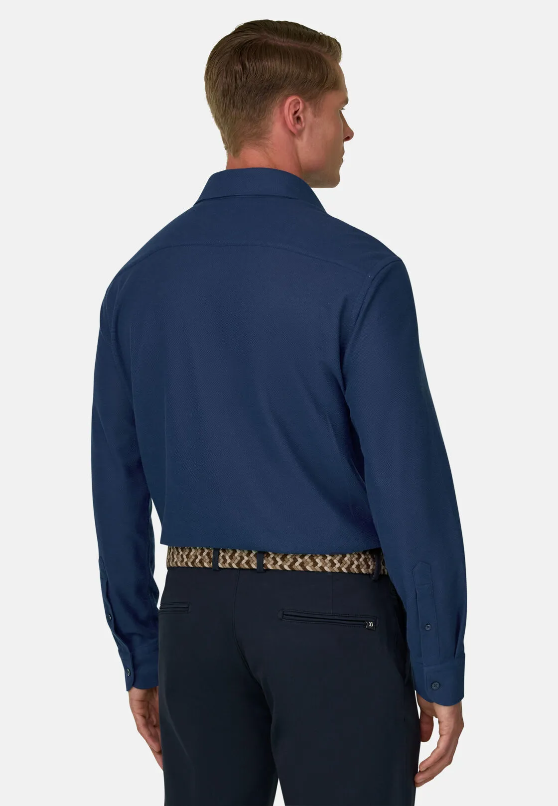 Boggi, Sakura | Polo In Jersey Giapponese, Uomo, Navy, Taglia: XL - immagine 4