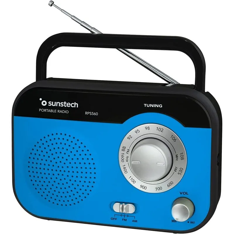 Radio analogica portatile Sunstech RPS560BL blu - immagine 1