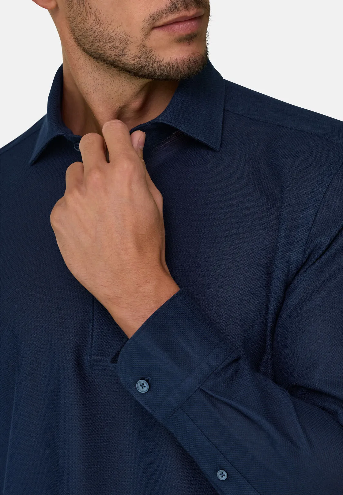Boggi, Sakura | Polo In Jersey Giapponese, Uomo, NAVY SCURO, Taglia: M - immagine 3