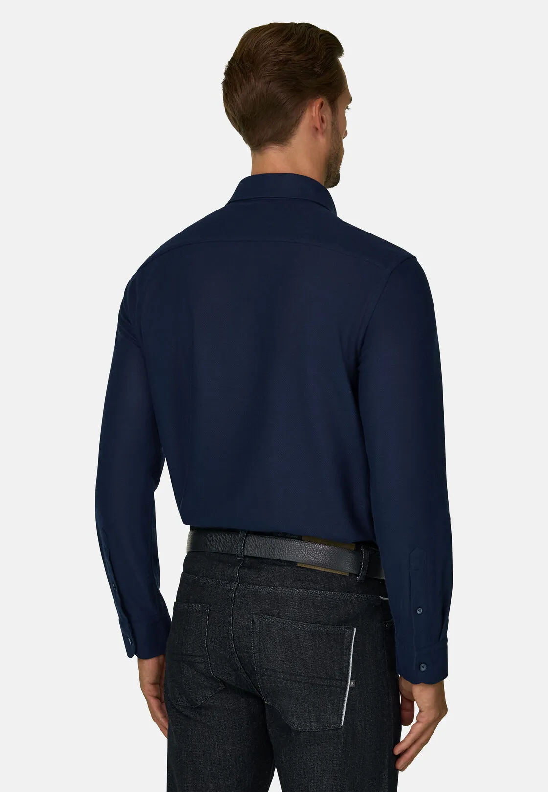 Boggi, Sakura | Polo In Jersey Giapponese, Uomo, NAVY SCURO, Taglia: XL - immagine 4