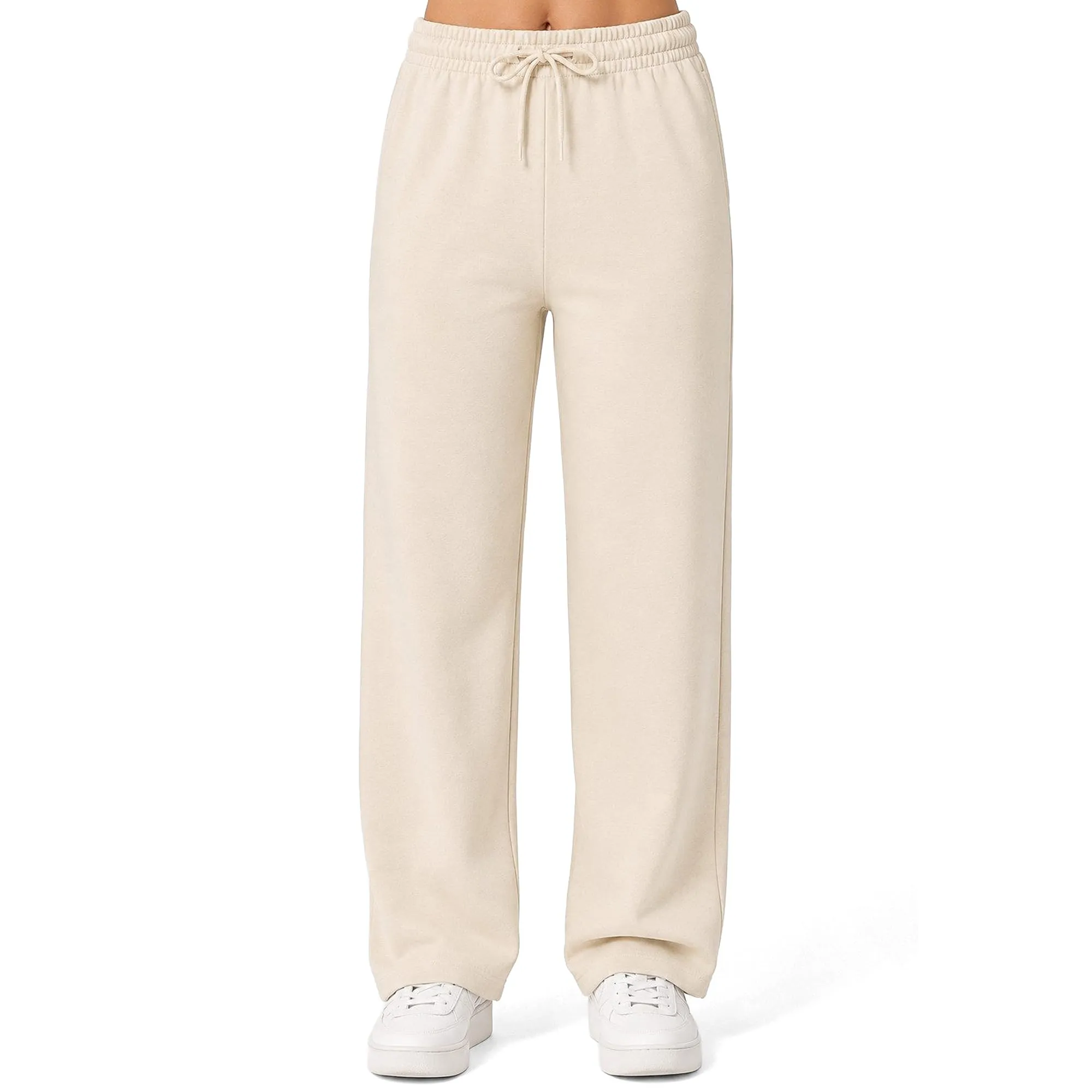 ROSS CAMP Pantaloni Tuta Donna Cotone – Pantaloni Sportivi Gamba Larga - immagine 3