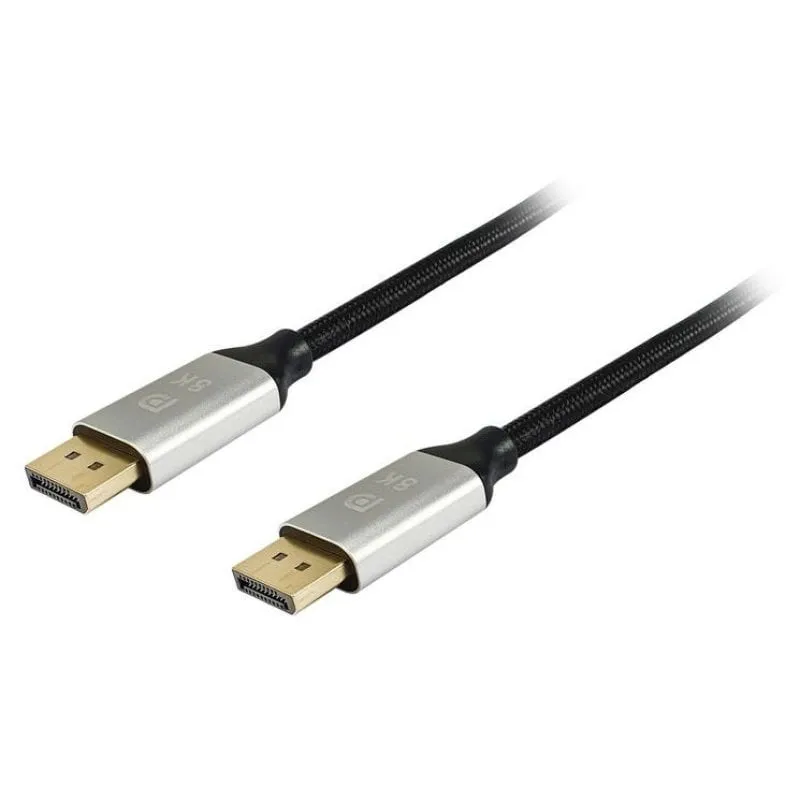 Equipaggia il cavo DisplayPort Premium Mesh 1.4 8K 60Hz maschio/maschio 5 m nero - immagine 1