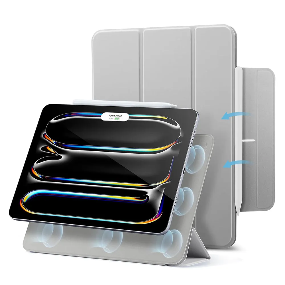 Custodia per Apple iPad Pro 13 (2024), ESR, Rebound, Grigio - immagine 1