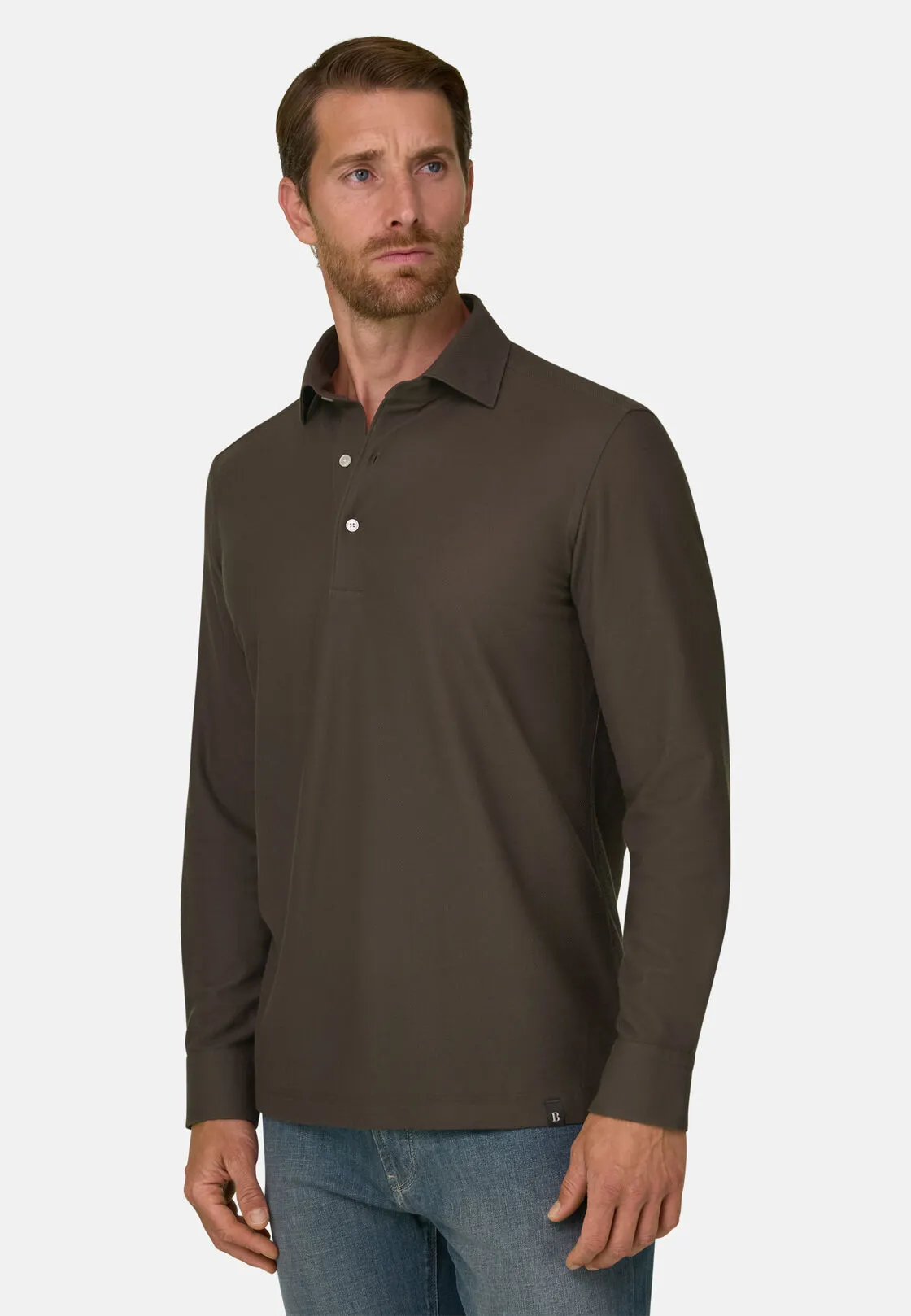 Boggi, Sakura | Polo In Jersey Giapponese, Uomo, Marrone scuro, Taglia: XL - immagine 1