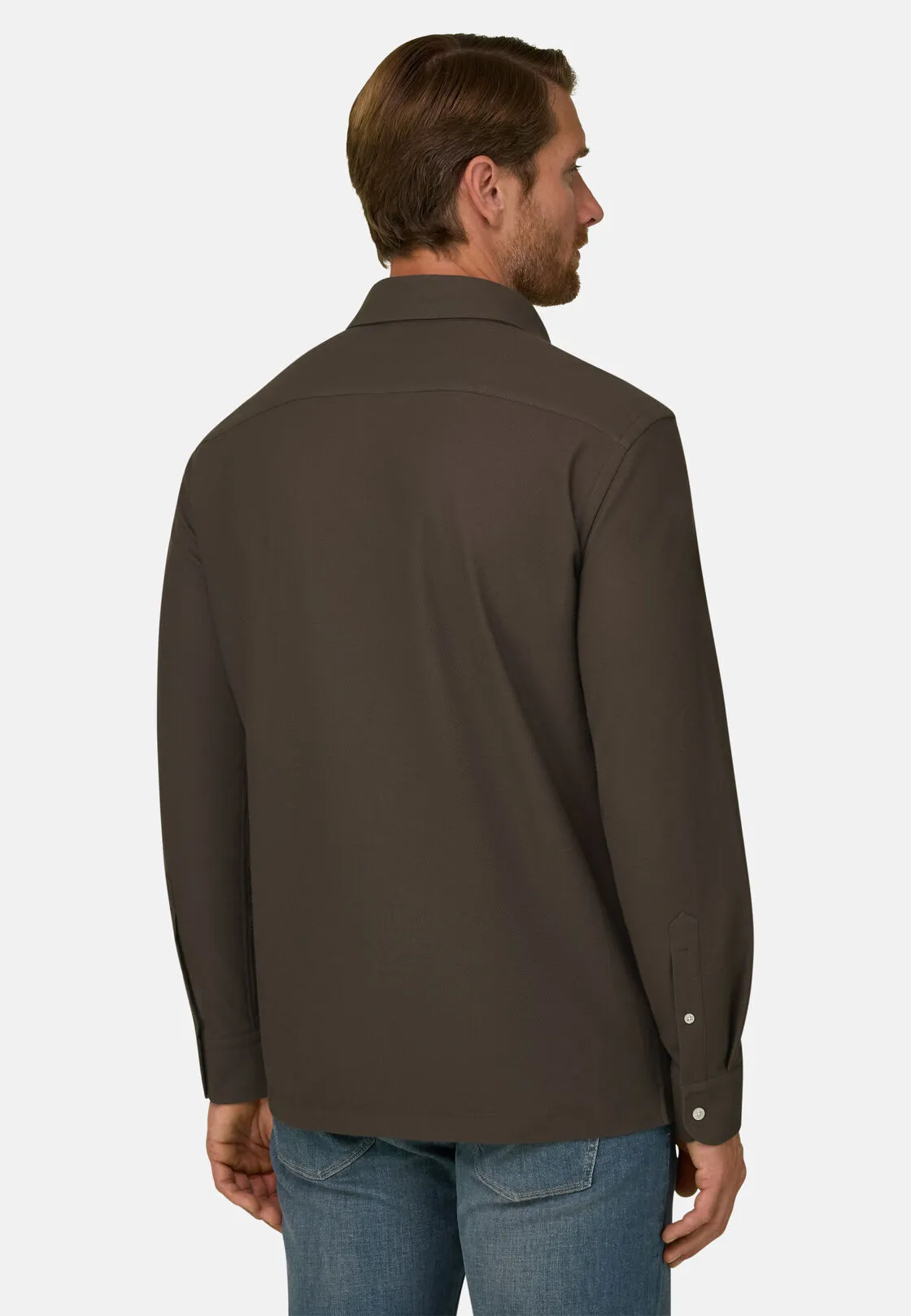 Boggi, Sakura | Polo In Jersey Giapponese, Uomo, Marrone scuro, Taglia: XXL - immagine 4