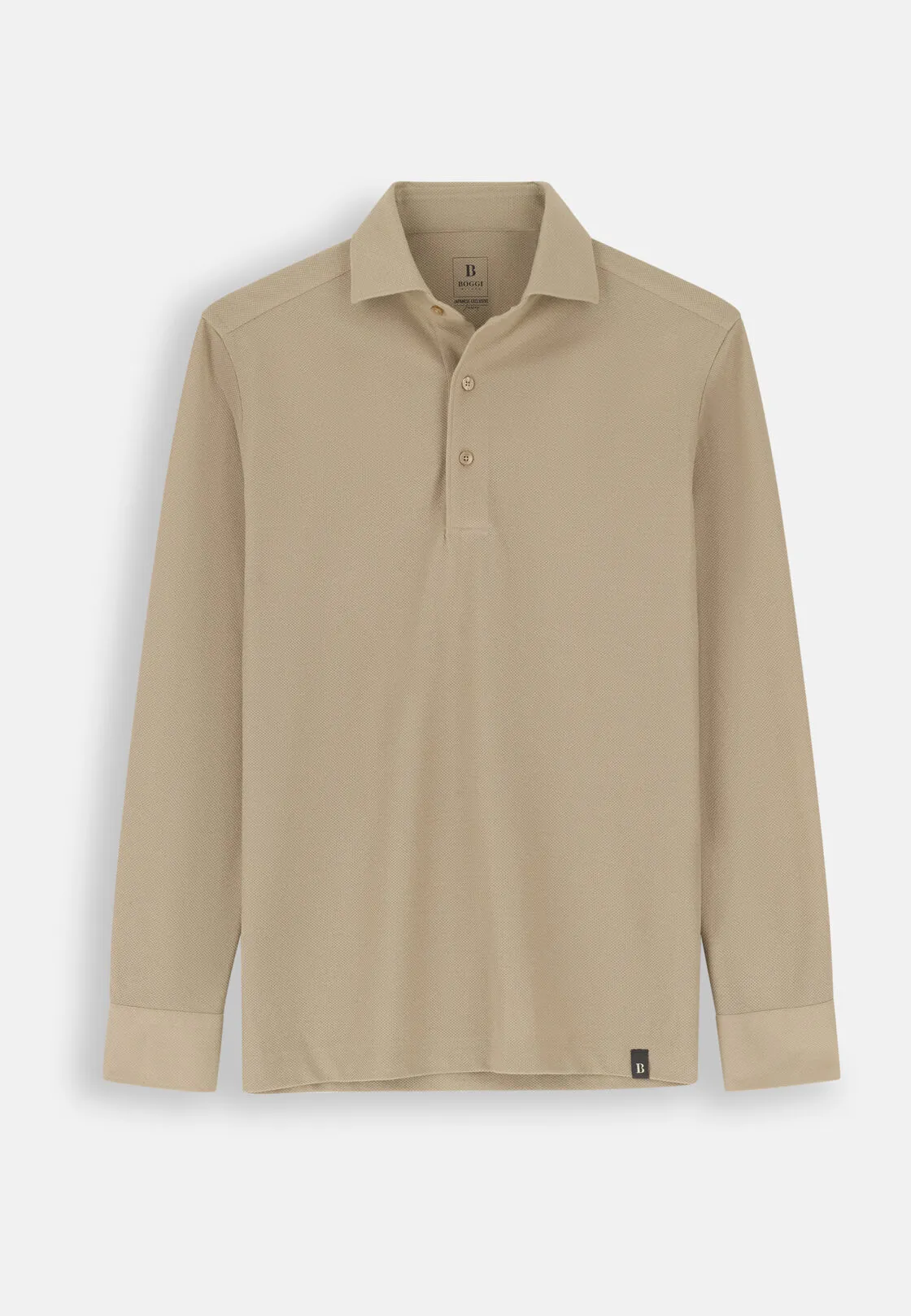 Boggi, Sakura | Polo In Jersey Giapponese, Uomo, Beige, Taglia: L - immagine 5