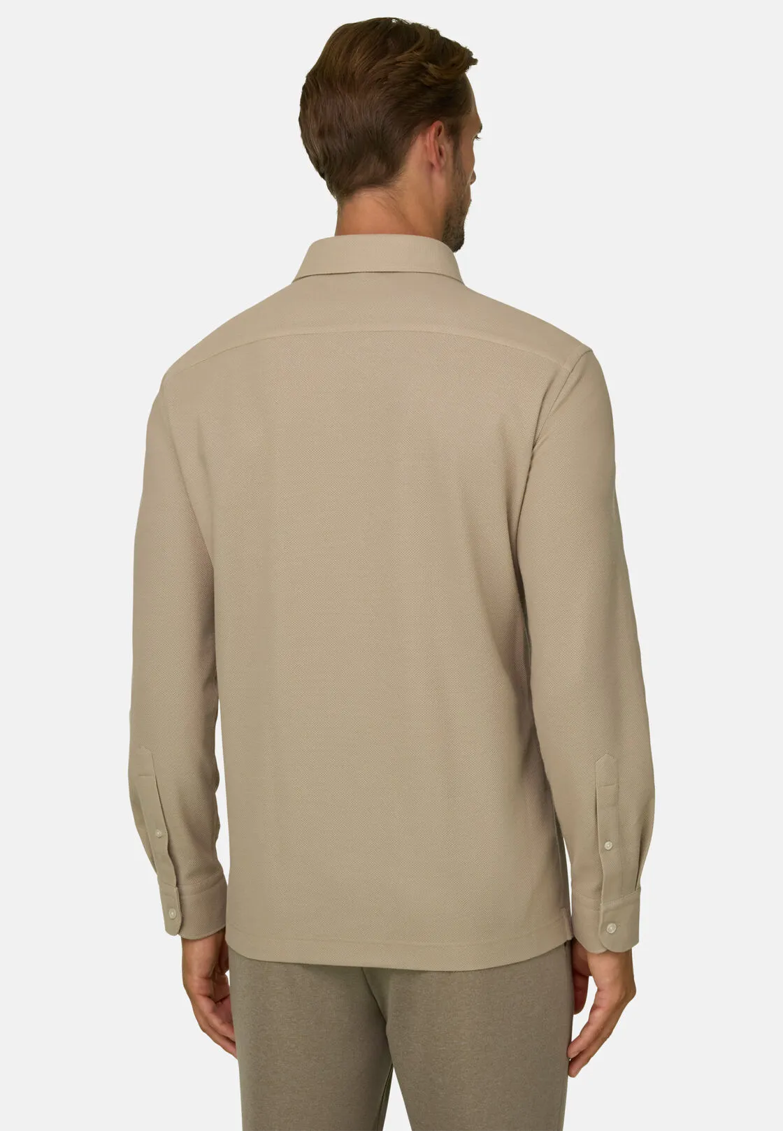Boggi, Sakura | Polo In Jersey Giapponese, Uomo, Beige, Taglia: XL - immagine 4