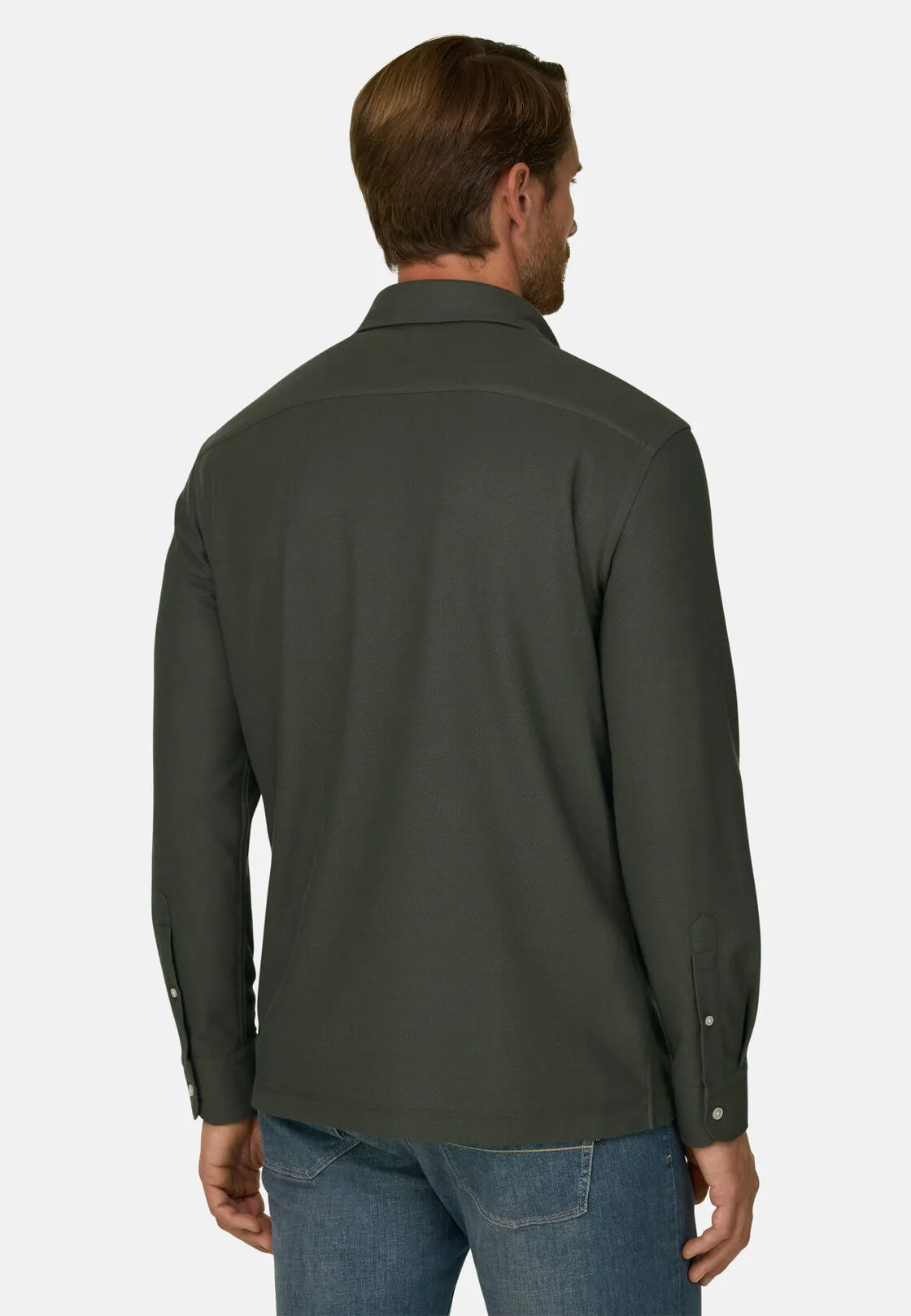 Boggi, Sakura | Polo In Jersey Giapponese, Uomo, Militare, Taglia: XL - immagine 4