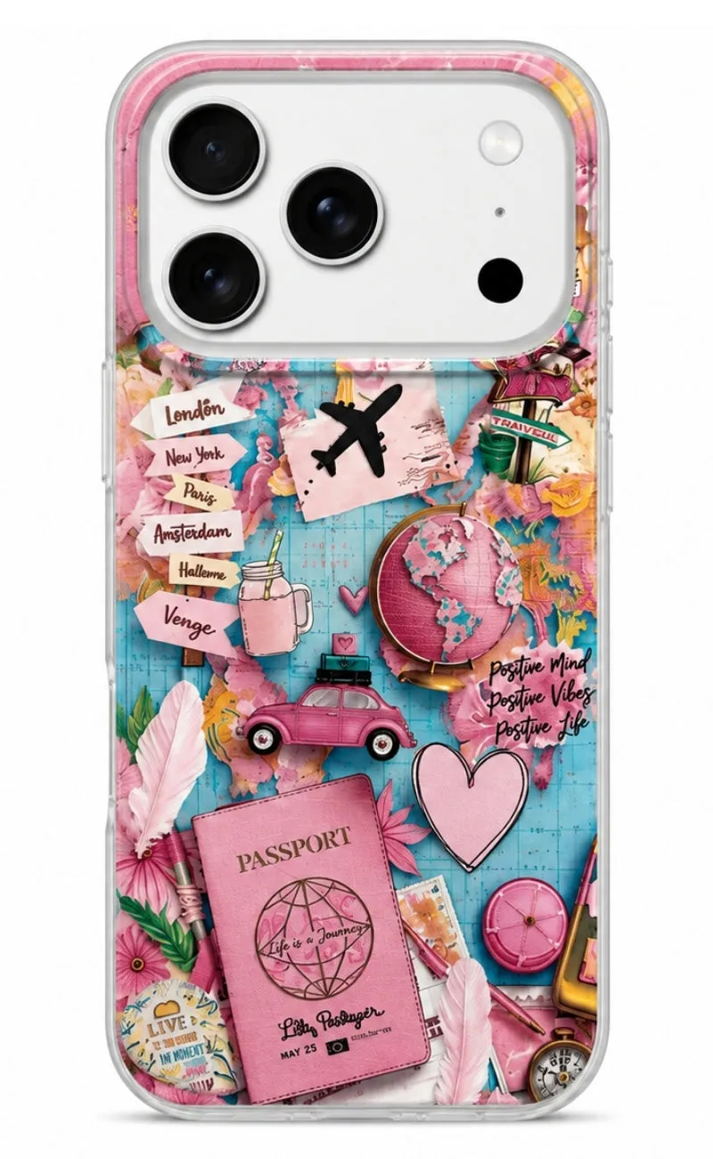 Custodia per Samsung Galaxy A07 5G A076 / A07 4G A075, Perfect Case, Dreamora Pink Flight, Multicolore - immagine 1