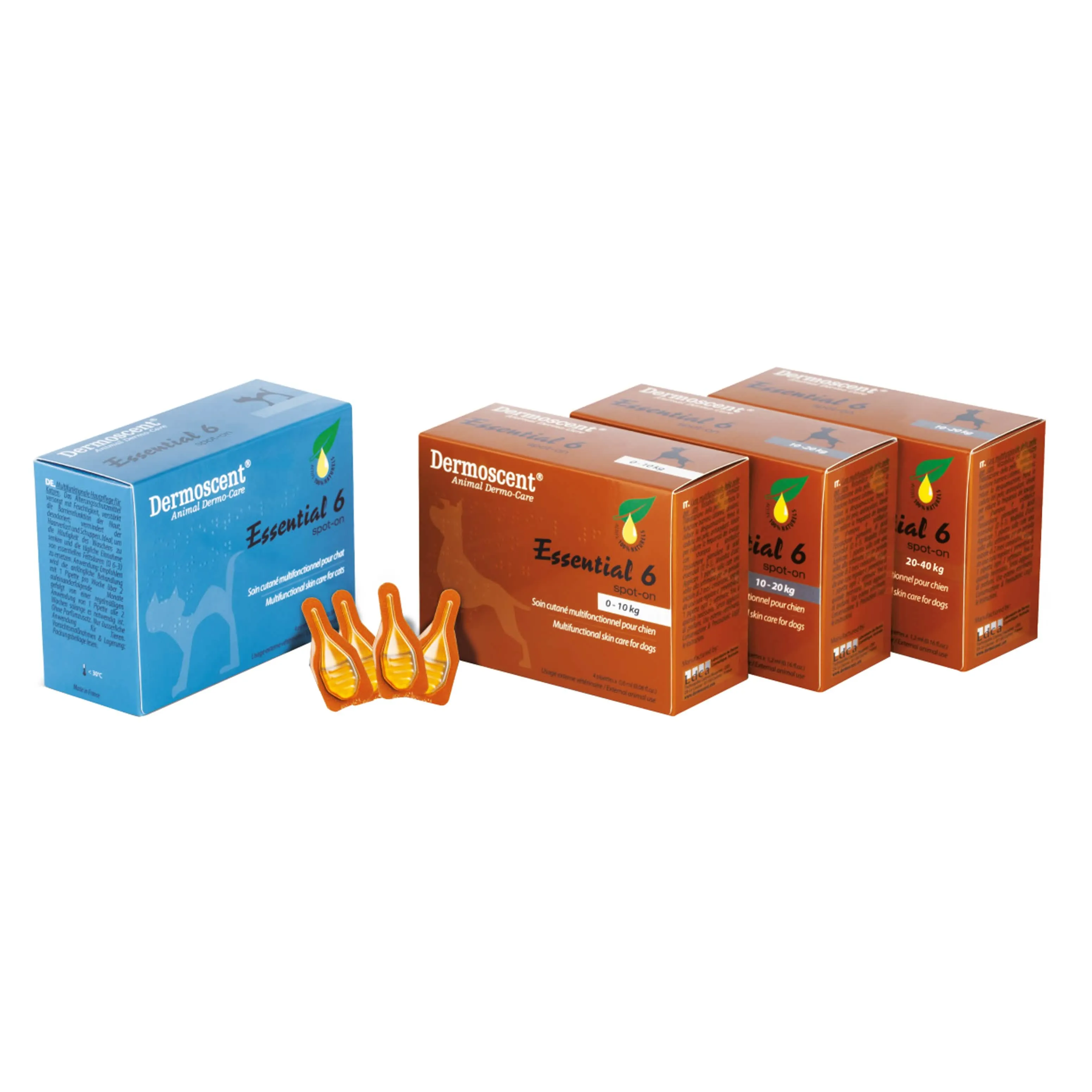 Essential 6 spot on cane 10/20 kg 4 pipette 1,2 ml - immagine 1