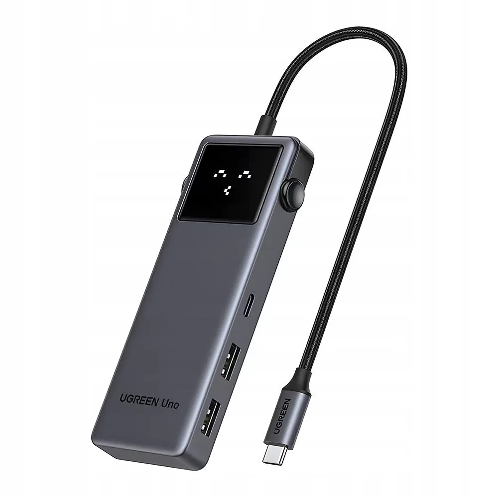 Hub USB-C UGREEN Uno (75179), 2 x USB-A - 2 x USB-C - 1 x HDMI - 1 x SD - 1 x microSD, Grigio - immagine 1