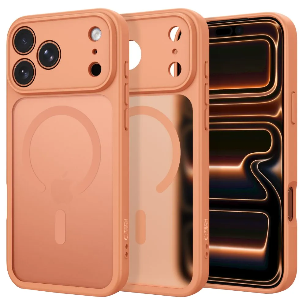 Custodia MagSafe per Apple iPhone 18 Pro Max / 17 Pro Max, Tech-Protect, BasicMag, Arancione Opaco - immagine 1