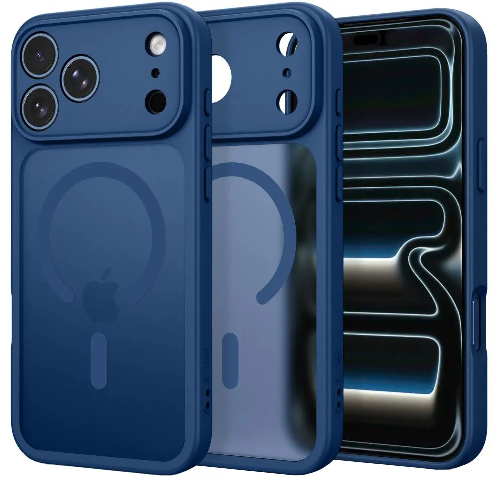 Custodia MagSafe per Apple iPhone 18 Pro / 17 Pro, Tech-Protect, BasicMag, Blu Opaco - immagine 1