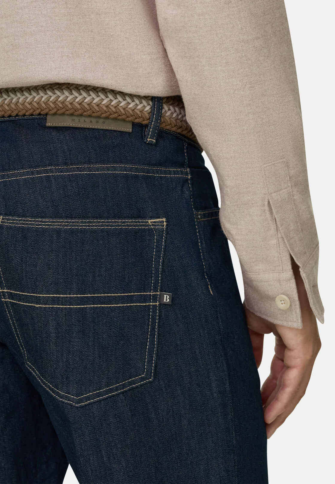 Boggi, Camicia Over In Flanella Di Cotone, Uomo, Sabbia, Taglia: XL - immagine 4