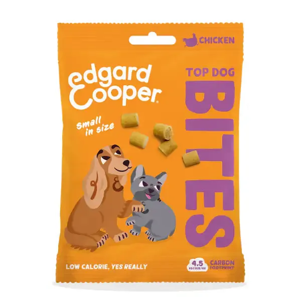 Edgard & Cooper Bites snack per cani Small Breeds Low Fat Grain Free 50 gr Pollo (scadenza: 20/12/2026) - immagine 1