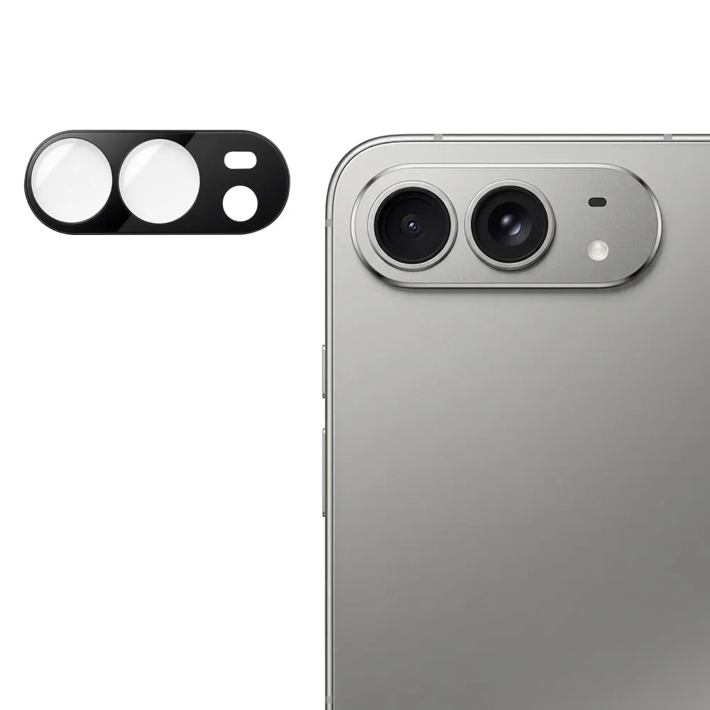 Pellicola protettiva per fotocamera posteriore Techsuit per Apple iPhone Duo, vetro temperato, nero - immagine 1
