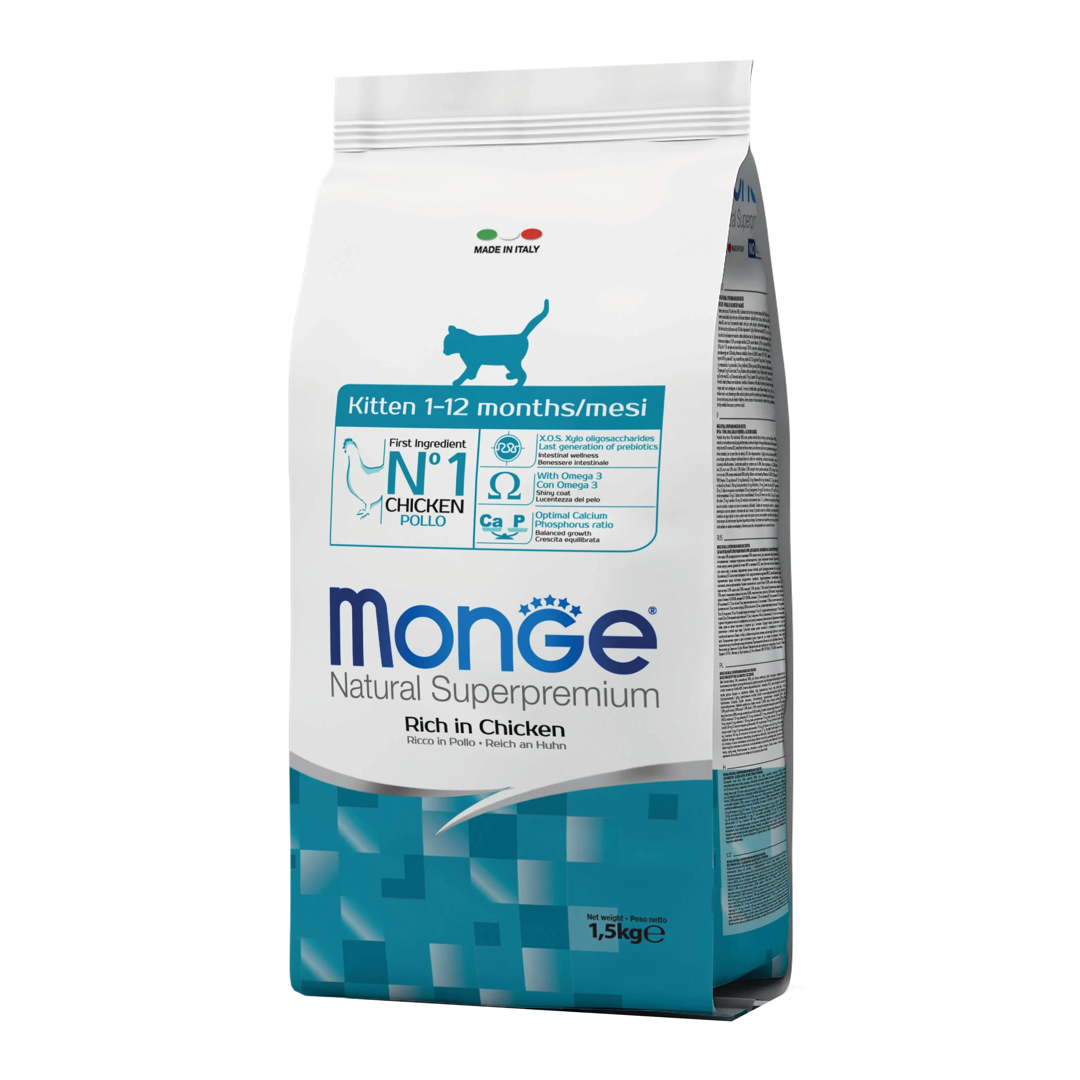 Monge natural superpremium secco gatto kitten 1/12 months 1,5 kg - immagine 1