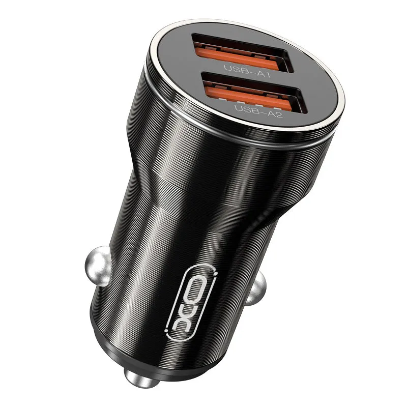 Caricabatterie Auto XO Design CC48, 12W, 2.4A, Nero - immagine 1