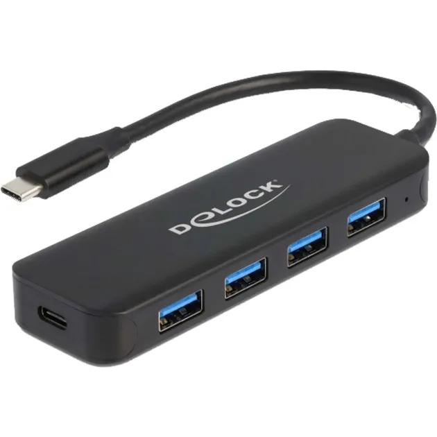 64170 hub di interfaccia USB 3.2 Gen 1 (3.1 Gen 1) Type-C 5000 Mbit/s Nero, Hub USB - immagine 1