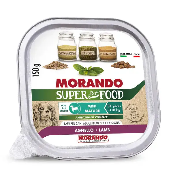 Morando SuperPetFood Dog Adult Mini Patè 150 gr Agnello - confezione da 22 pezzi - Cibo umido per cani - immagine 1
