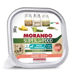 Morando SuperPetFood Dog Adult All breeds Sensitive Patè 300 gr Salmone - confezione da 18 pezzi - Cibo umido per cani - immagine 1
