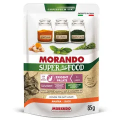 Morando SuperPetFood Cat Adult Exigent Mousse 85 gr Anatra - confezione da 24 pezzi - Cibo umido per gatti - immagine 1