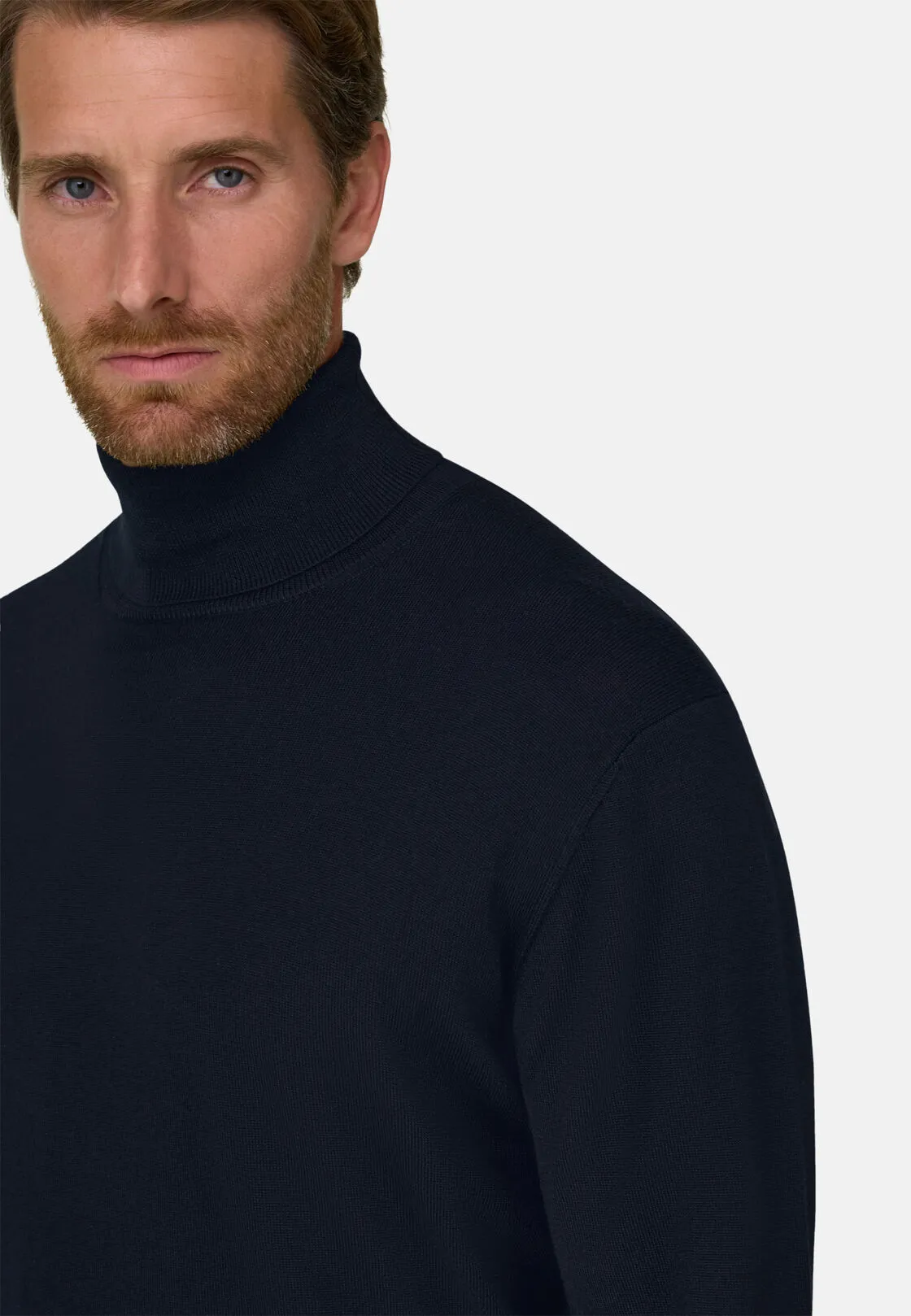Boggi, Dolcevita In Lana Merino Extrafine, Uomo, Navy, Taglia: M - immagine 3