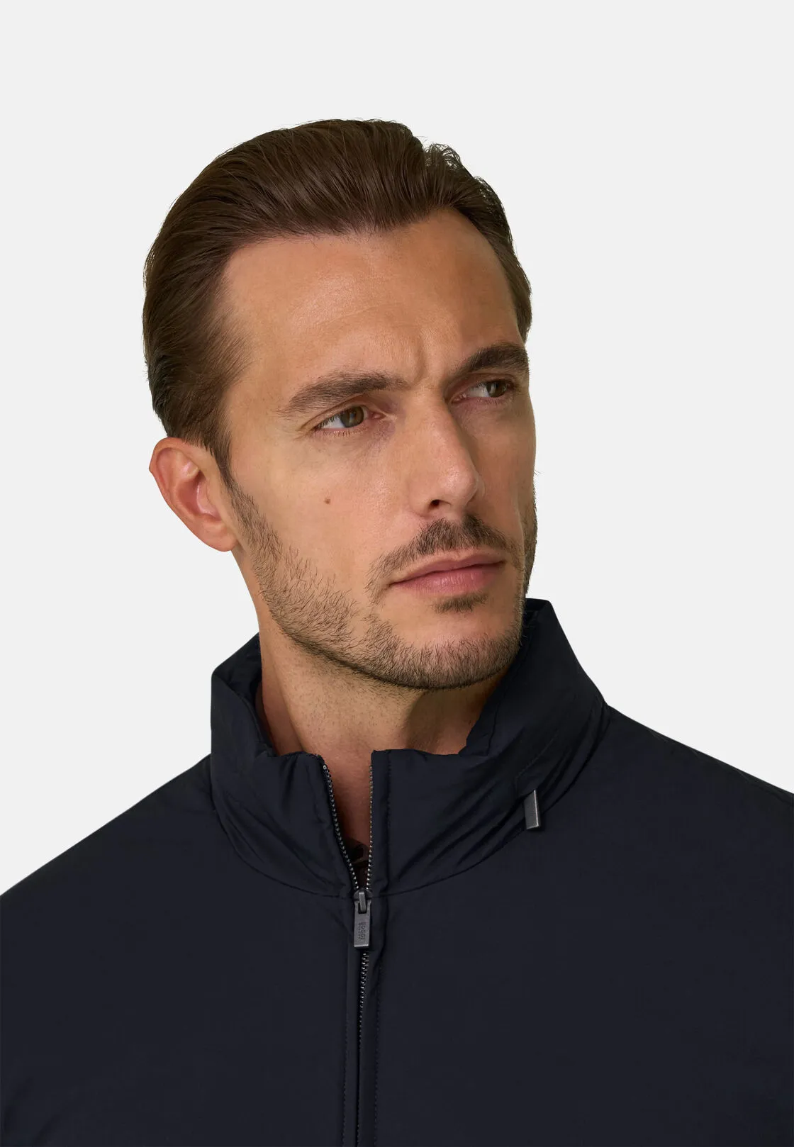 Boggi, Bomber Imbottito In Tessuto Tecnico B Tech, Uomo, Navy, Taglia: L - immagine 5