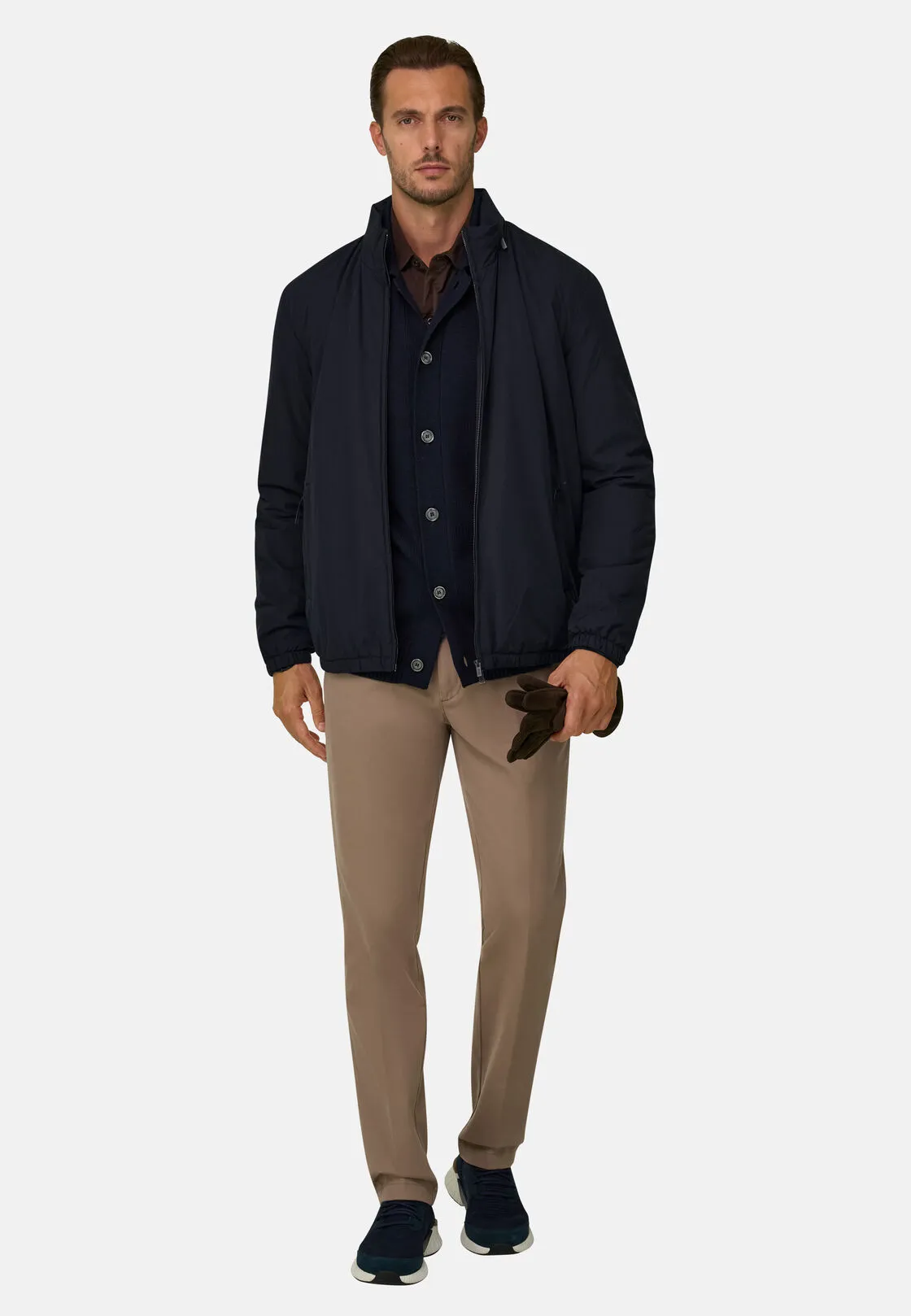 Boggi, Bomber Imbottito In Tessuto Tecnico B Tech, Uomo, Navy, Taglia: XL - immagine 2