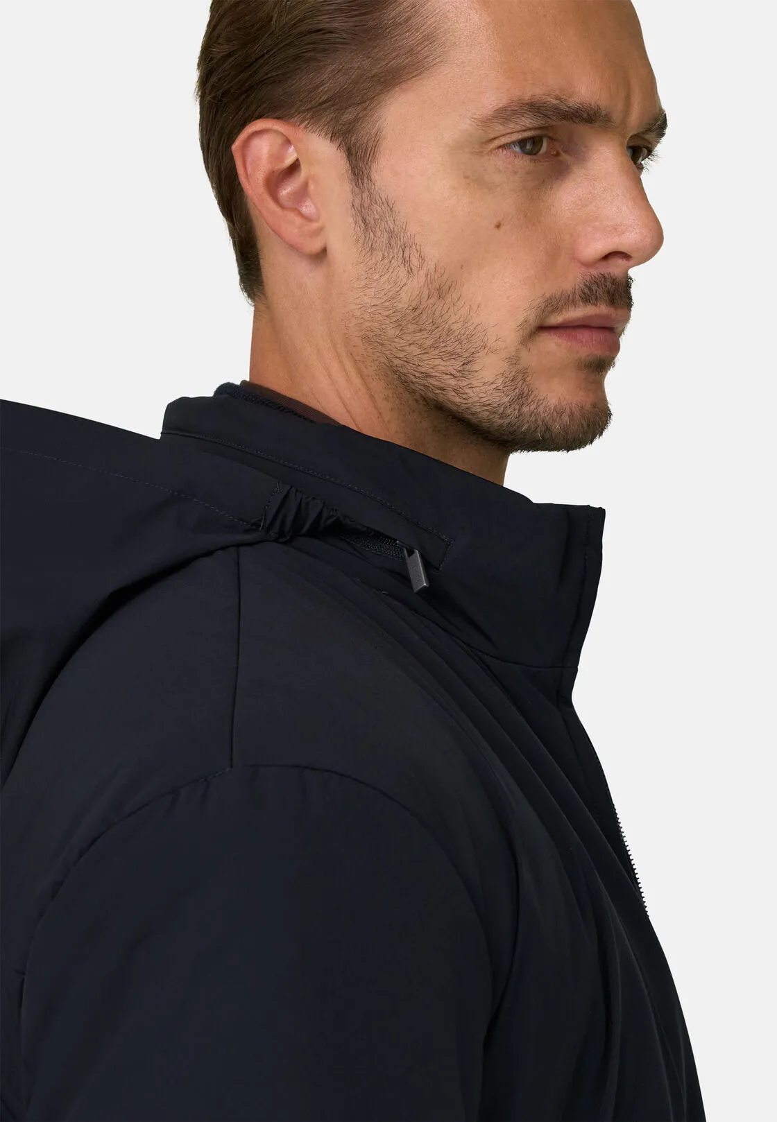 Boggi, Bomber Imbottito In Tessuto Tecnico B Tech, Uomo, Navy, Taglia: XL - immagine 3