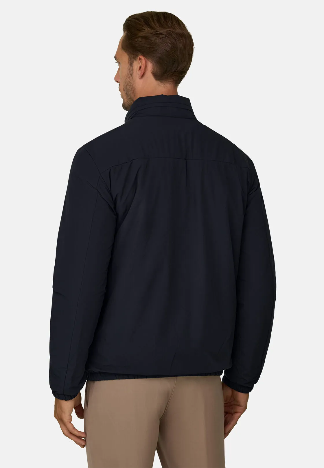 Boggi, Bomber Imbottito In Tessuto Tecnico B Tech, Uomo, Navy, Taglia: XXL - immagine 4