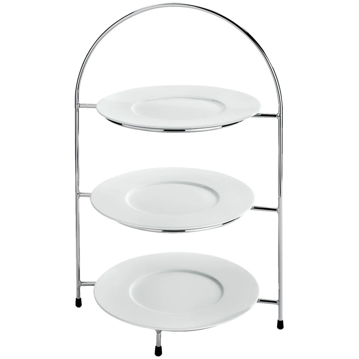 VEGA Etagere per piatti Anthea; 43 cm (H); argento; rotonda - immagine 1